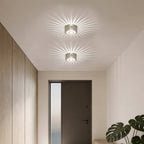 Contemporary Sunburst LED Ceiling Light Fixture