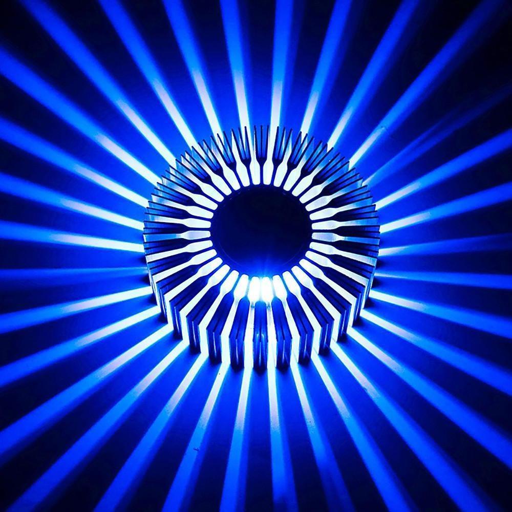 Contemporary Sunburst LED Ceiling Light Fixture