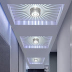 Contemporary Sunburst LED Ceiling Light Fixture