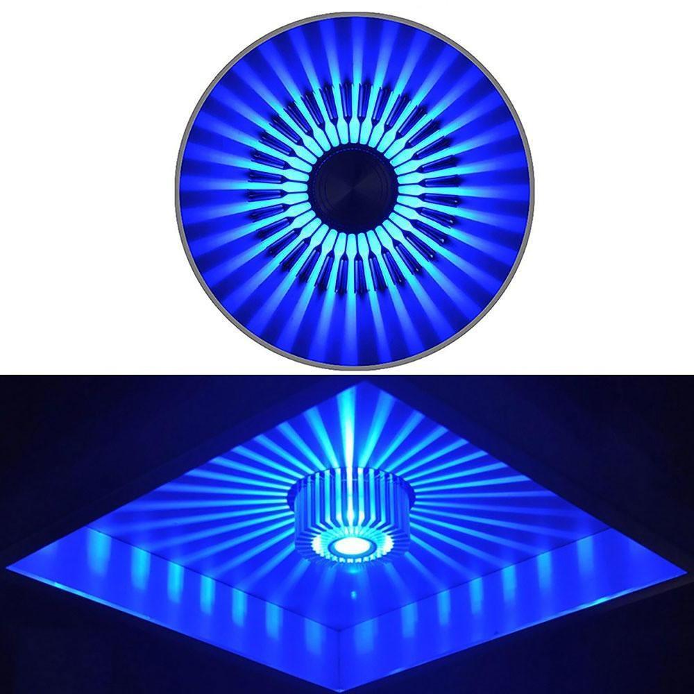 Contemporary Sunburst LED Ceiling Light Fixture