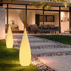 Stylish LED Teardrop Outdoor Floor Lamp - Modern Landscape Lighting