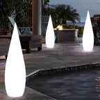 Stylish LED Teardrop Outdoor Floor Lamp - Modern Landscape Lighting