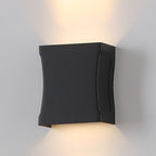 Modern Black LED Outdoor Wall Lights - Up and Down Design