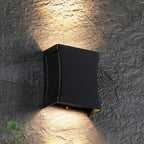 Modern Black LED Outdoor Wall Lights - Up and Down Design