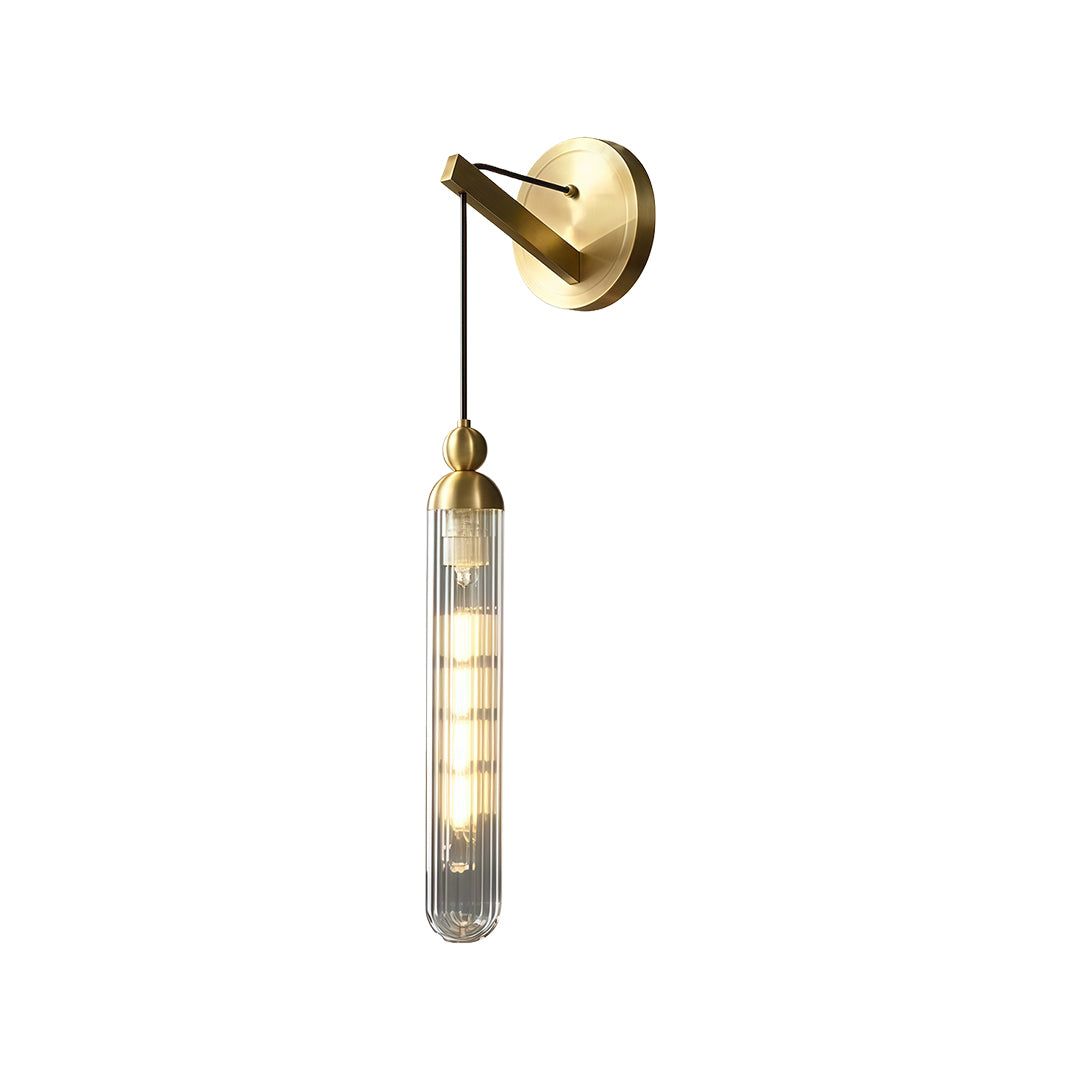 Modern Minimalist Brass Wall-Mounted Pendant Light