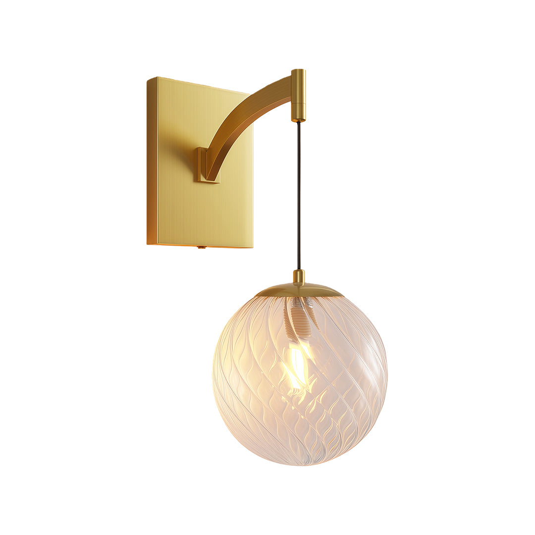 Modern Minimalist Wall-Mounted Glass Ball Pendant Light