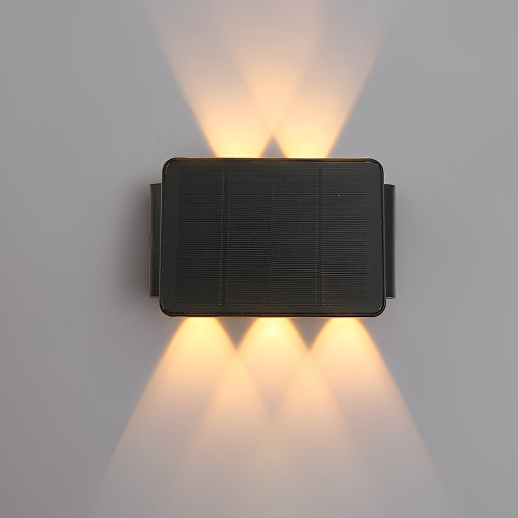 Premium Waterproof LED Solar Wall Sconce with Up and Down Lighting