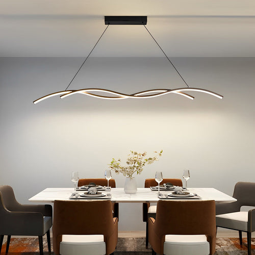 Contemporary Wave LED Pendant Light for Elegant Ceilings
