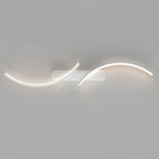 Contemporary S-Shaped LED Wall Sconce
