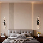 Contemporary S-Shaped LED Wall Sconce