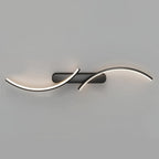 Contemporary S-Shaped LED Wall Sconce