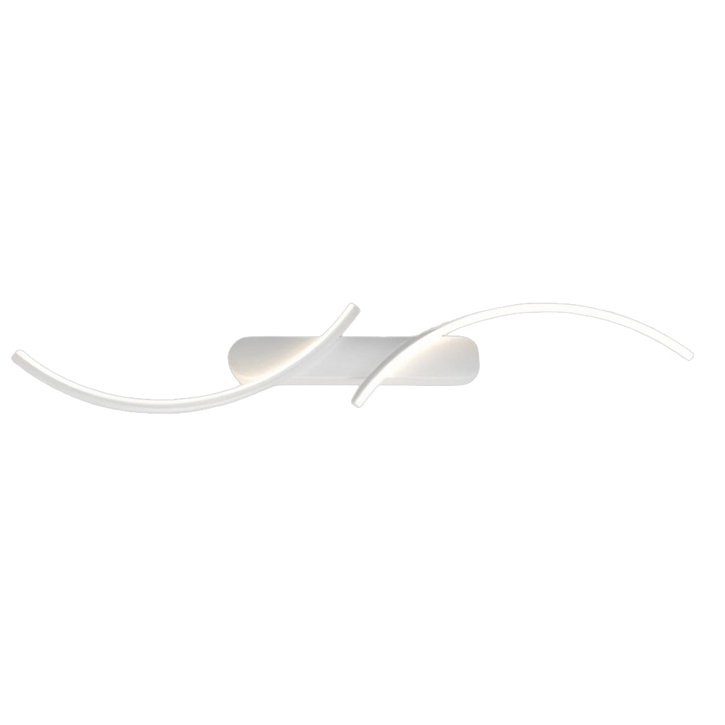 Contemporary S-Shaped LED Wall Sconce