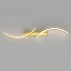 Contemporary S-Shaped LED Wall Sconce