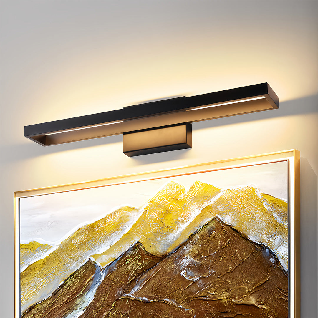 Modern Dimmable LED Black Vanity Wall Light for Bathrooms