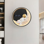 Premium Astronaut Moon LED Wall Light with Digital Clock - 3 Color Options