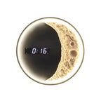 Premium Astronaut Moon LED Wall Light with Digital Clock - 3 Color Options