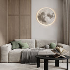 Modern Sandstone Moon Wall Lamp - USB Decorative Light
