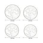Modern Sandstone Moon Wall Lamp - USB Decorative Light