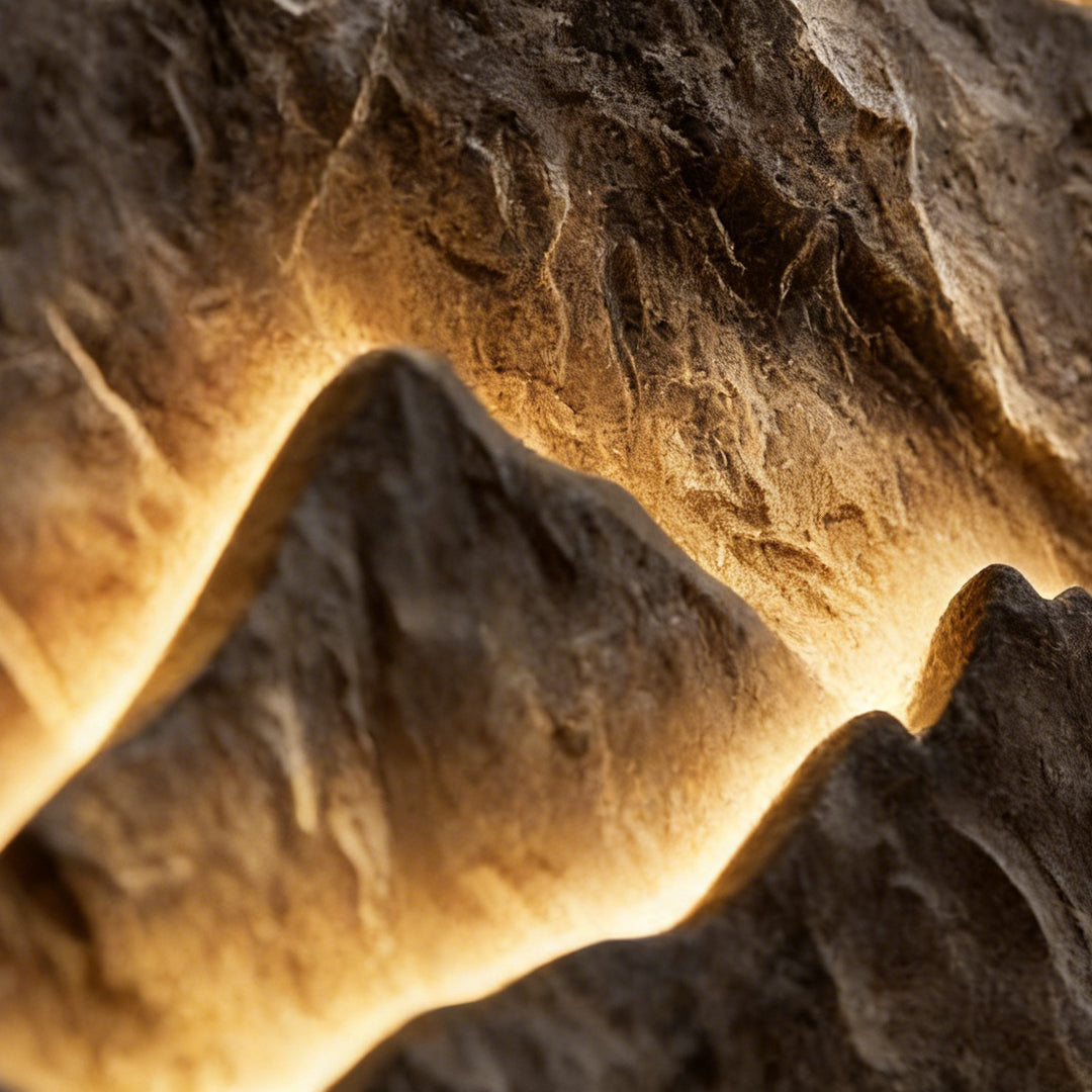 Premium Mountain LED Wall Art Lamp - Half-Circle Landscape Design