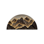 Premium Mountain LED Wall Art Lamp - Half-Circle Landscape Design