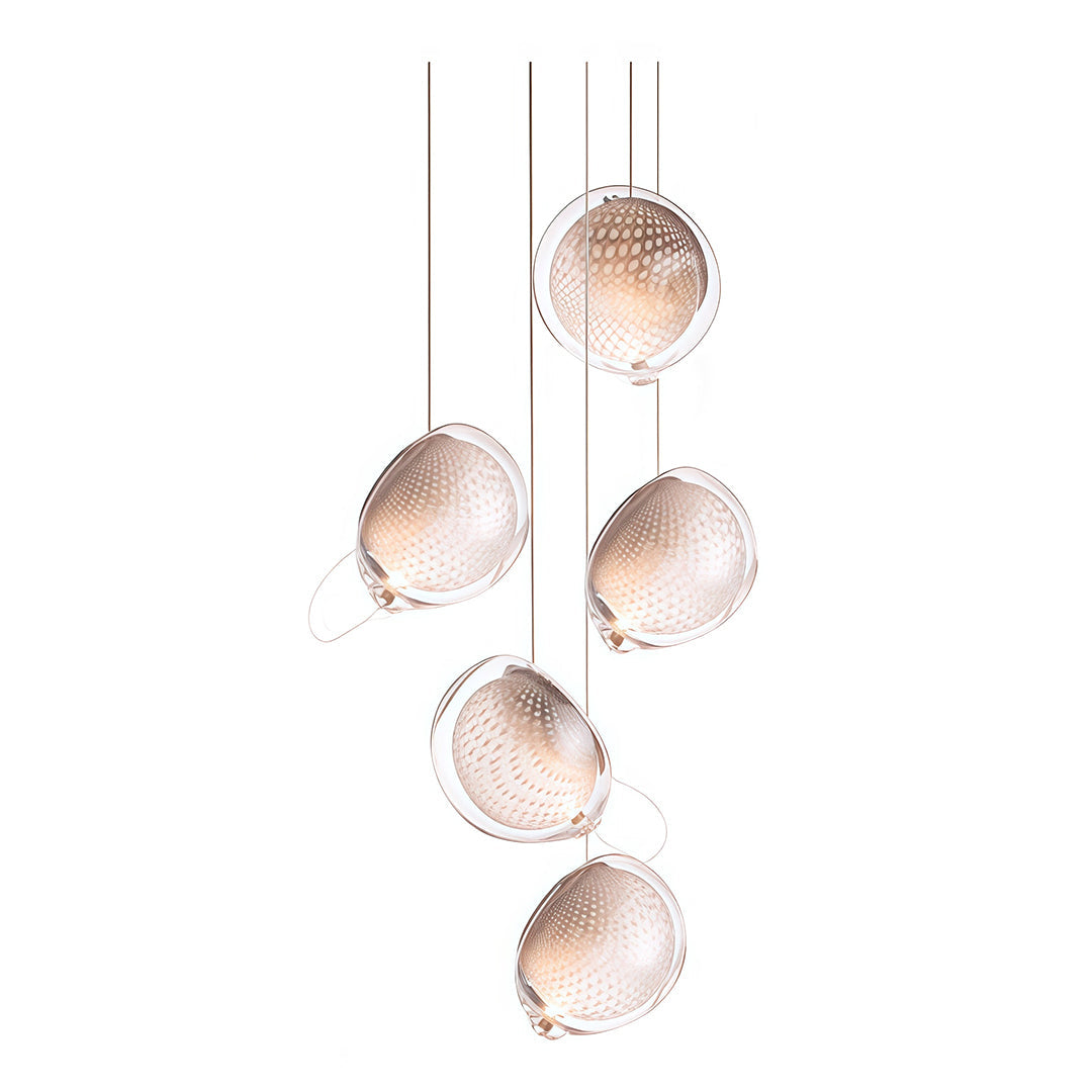 Nordic Glass Jellyfish Pendant Light - Premium Ceiling Fixture