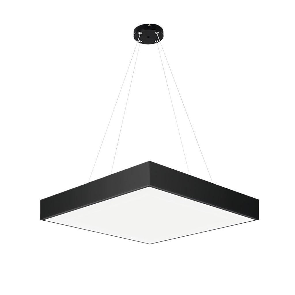 Contemporary Black LED Multi-Diamond Chandelier Ceiling Light