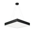Contemporary Black LED Multi-Diamond Chandelier Ceiling Light