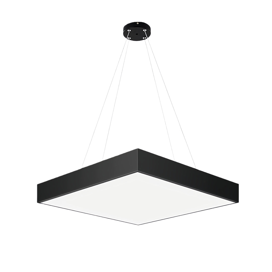 Contemporary Black LED Multi-Diamond Chandelier Ceiling Light
