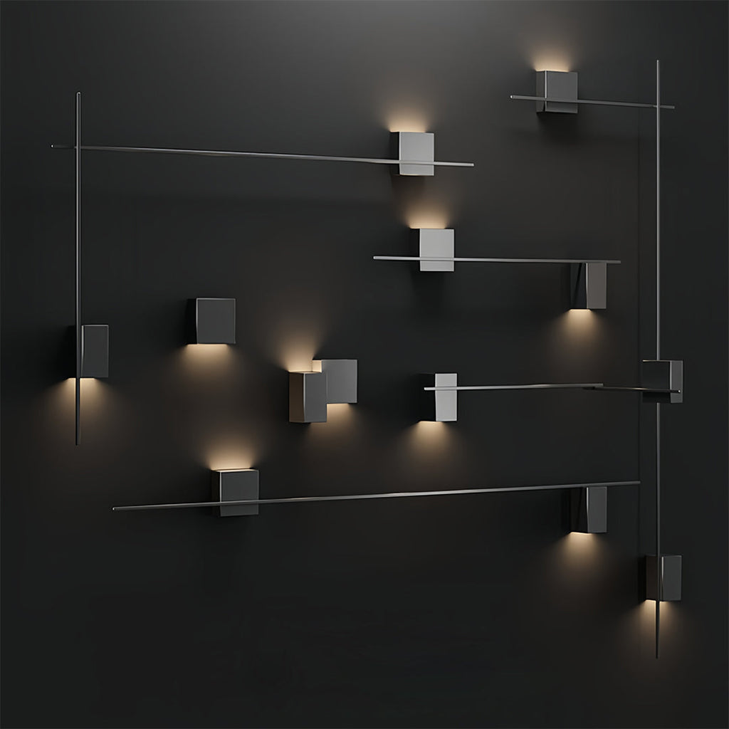 Modern Minimalist Rectangular Wall Lamp Set - Elegant Decor Lighting