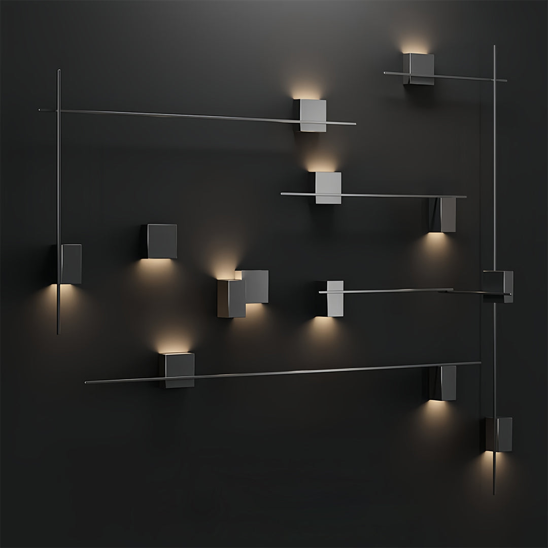 Modern Minimalist Rectangular Wall Lamp Set - Elegant Decor Lighting