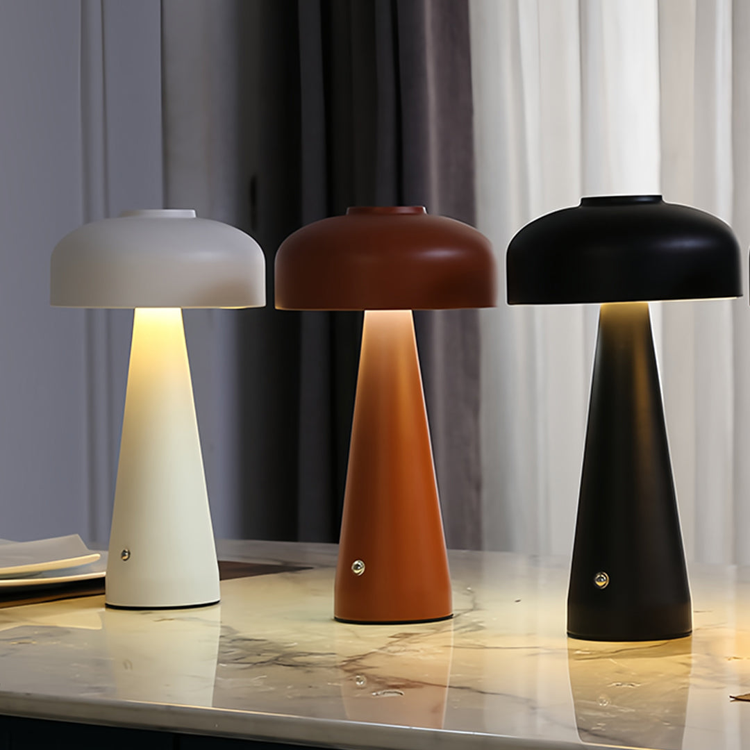 Dimmable Touch Control Portable LED Mushroom Table Lamp