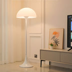 Modern White Mushroom Floor Lamp with 3-Color Dimming