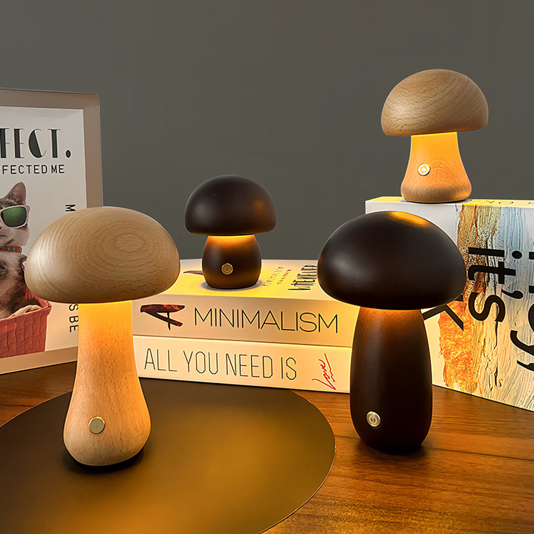 Elegant LED Mushroom Table Lamp - Decorative Night Light