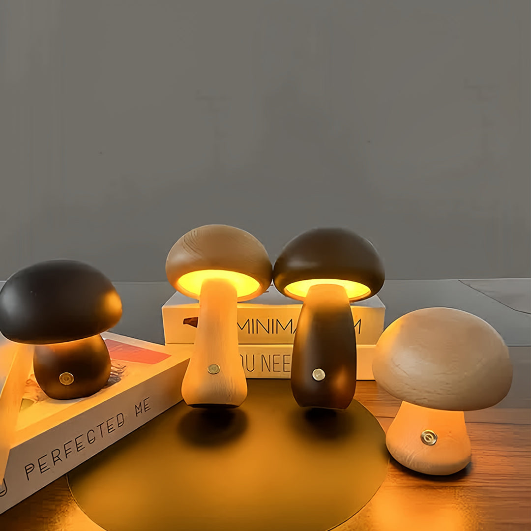 Elegant LED Mushroom Table Lamp - Decorative Night Light