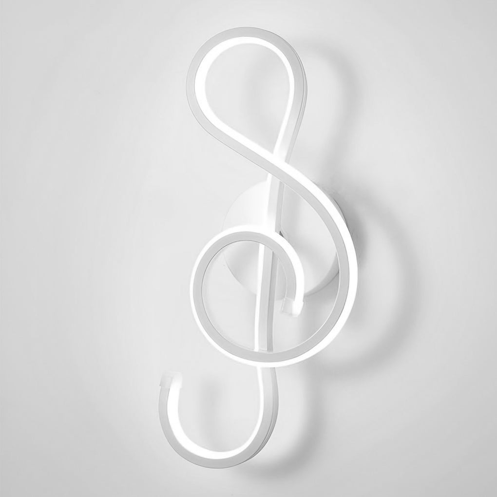 Modern LED Musical Note Wall Light - Elegant Home Decor