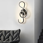 Modern LED Musical Note Wall Light - Elegant Home Decor