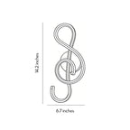 Modern LED Musical Note Wall Light - Elegant Home Decor