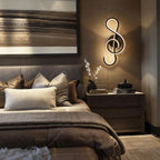 Modern LED Musical Note Wall Light - Elegant Home Decor