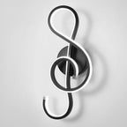 Modern LED Musical Note Wall Light - Elegant Home Decor