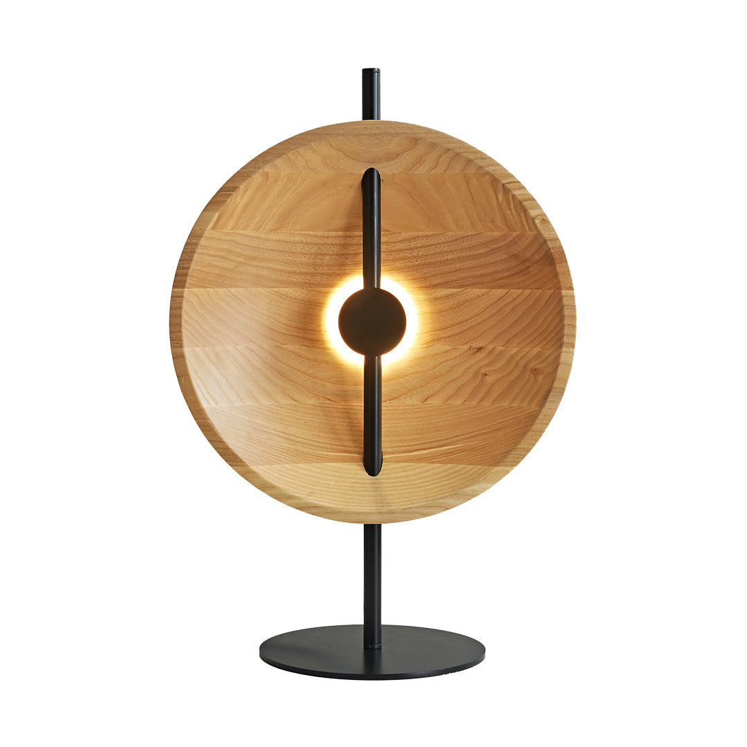 Premium Modern Wood Table Lamp - Minimalist Artistic Design