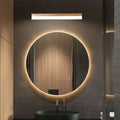 Natural Wooden LED Bathroom Vanity Light with Plastic Shade - Open Box