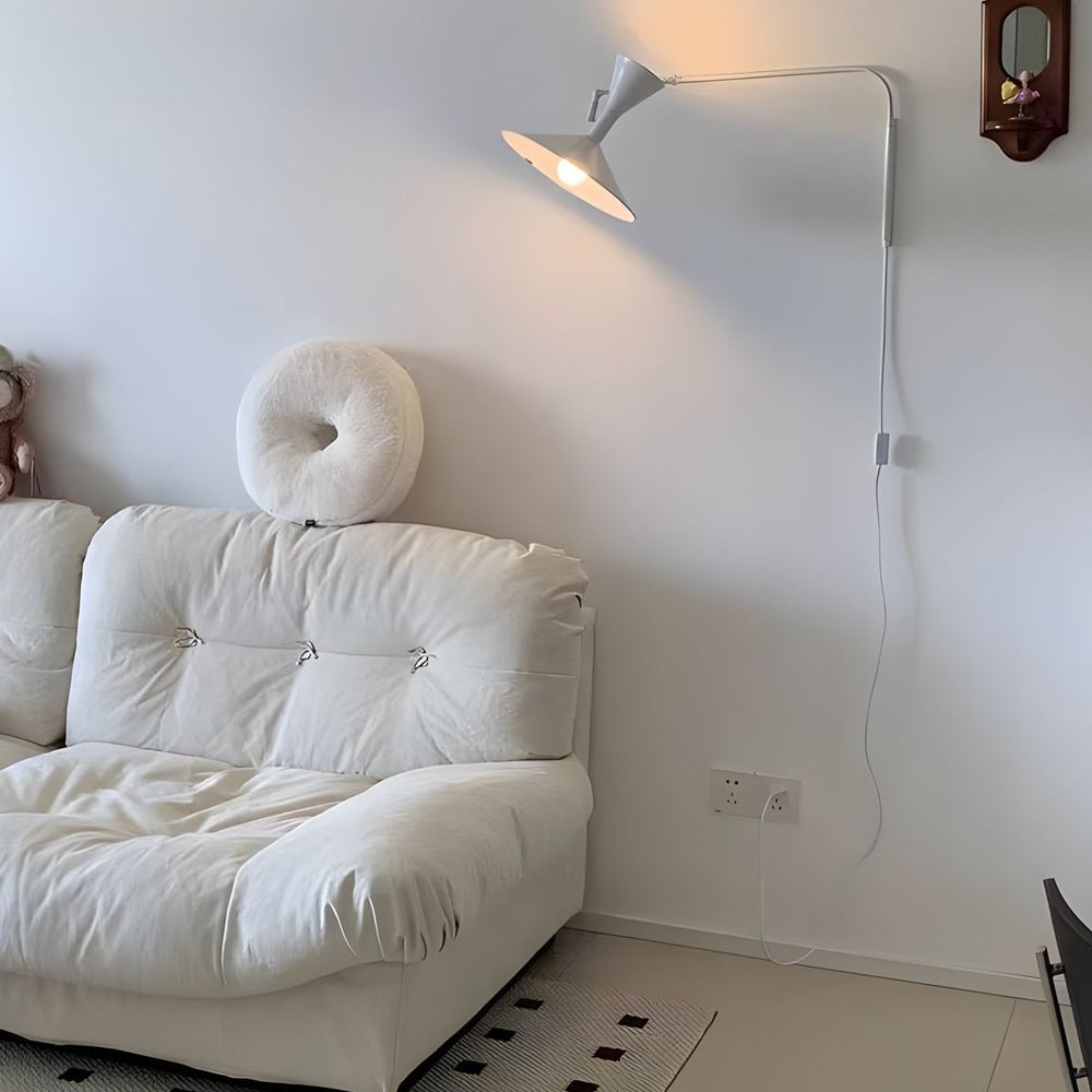Modern Double-Joint Swing Arm Wall Sconce - Adjustable Up and Down Light