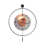 Premium Round LED Wall Clock with Floating Design - Night Light Feature