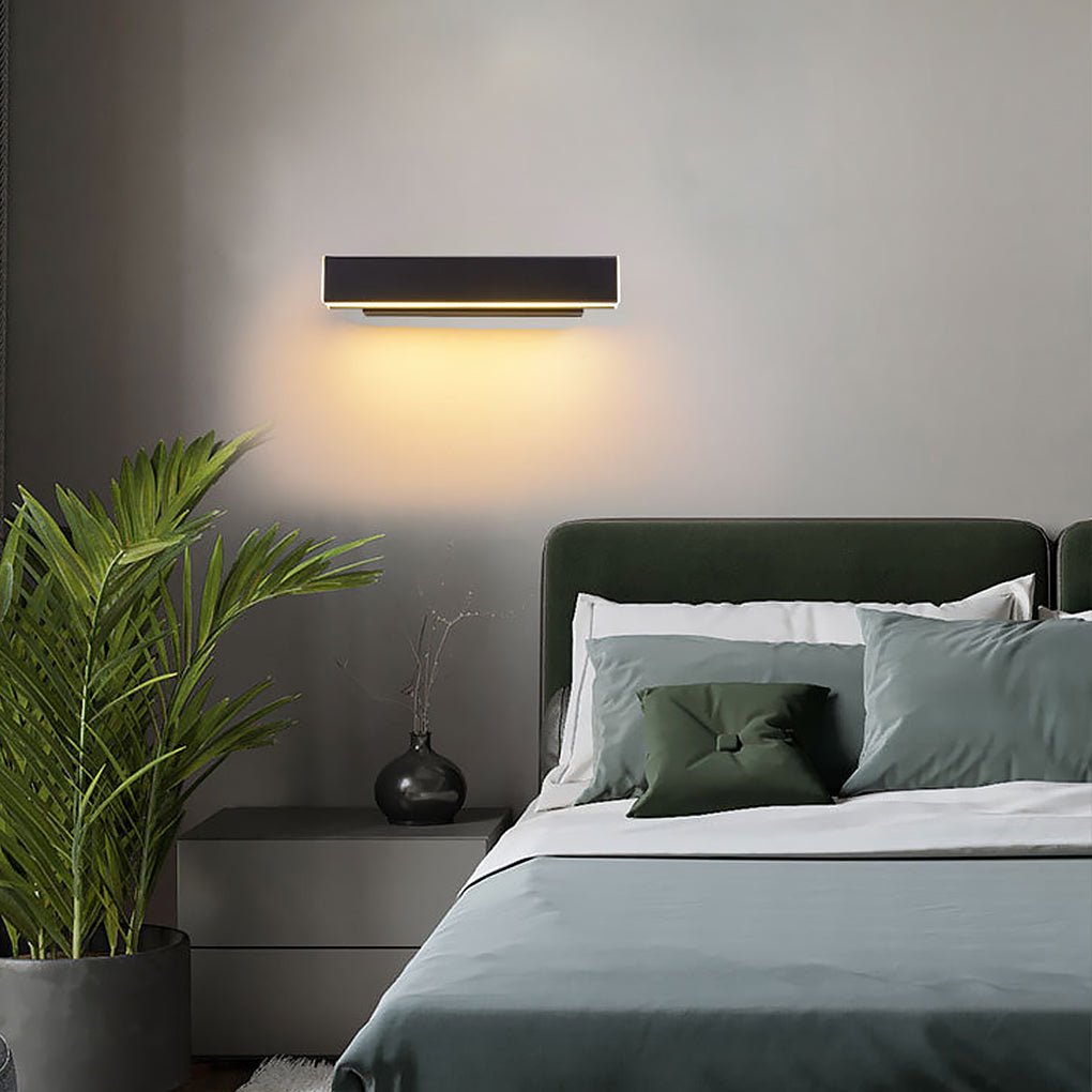 360° Rotatable LED Wall Lamp - Nordic Minimalist Design for Bedroom and Hallway