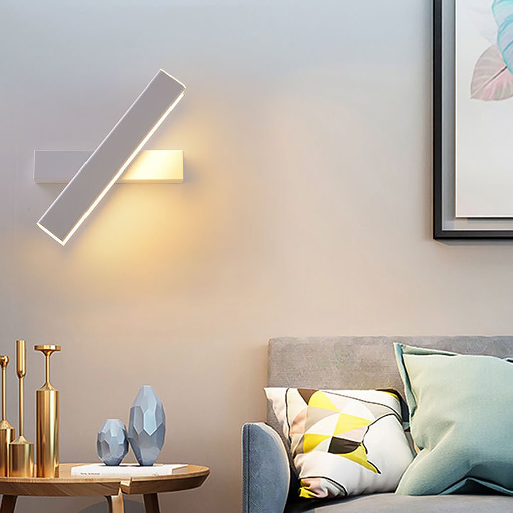 360° Rotatable LED Wall Lamp - Nordic Minimalist Design for Bedroom and Hallway