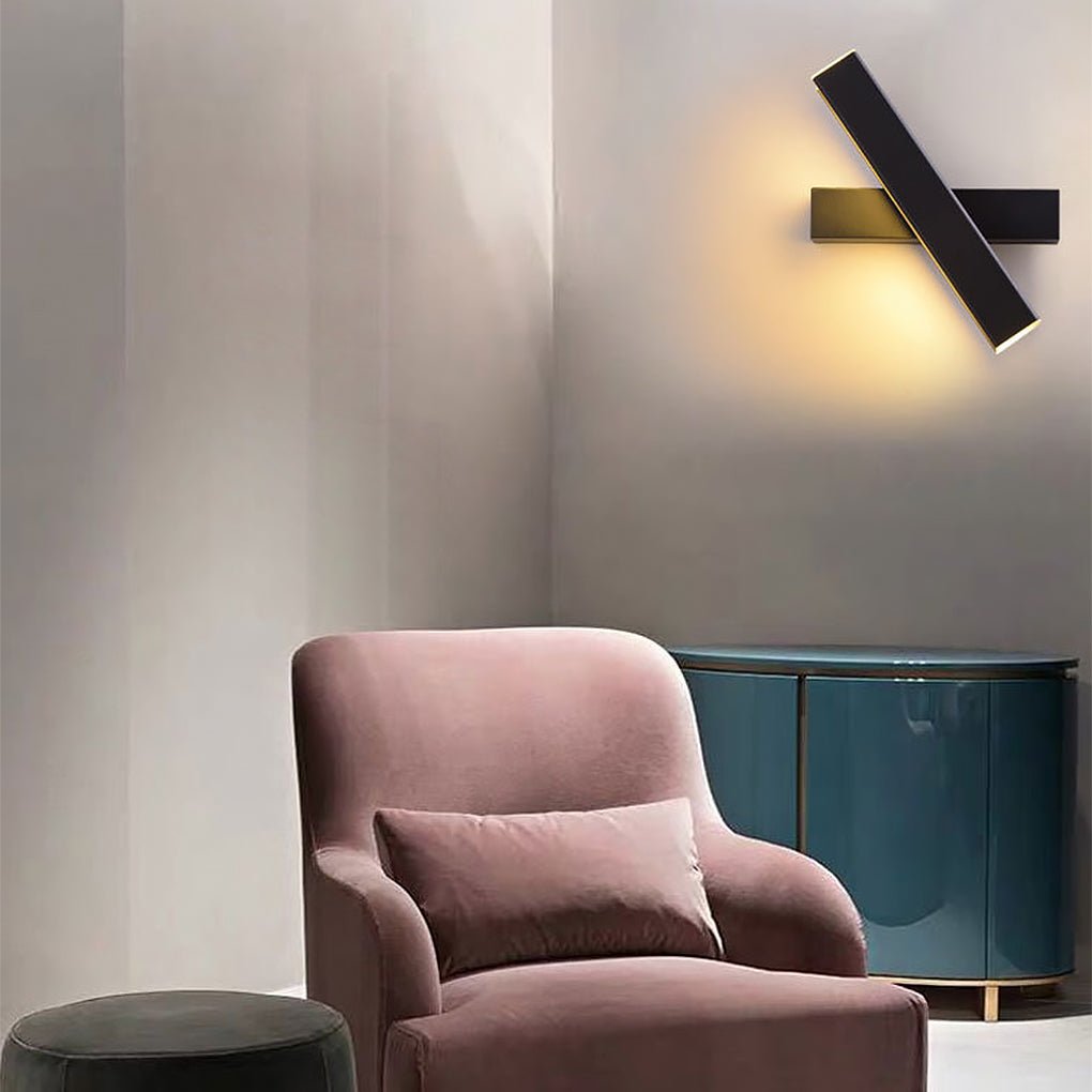 360° Rotatable LED Wall Lamp - Nordic Minimalist Design for Bedroom and Hallway