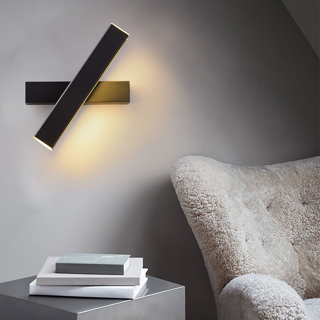 360° Rotatable LED Wall Lamp - Nordic Minimalist Design for Bedroom and Hallway