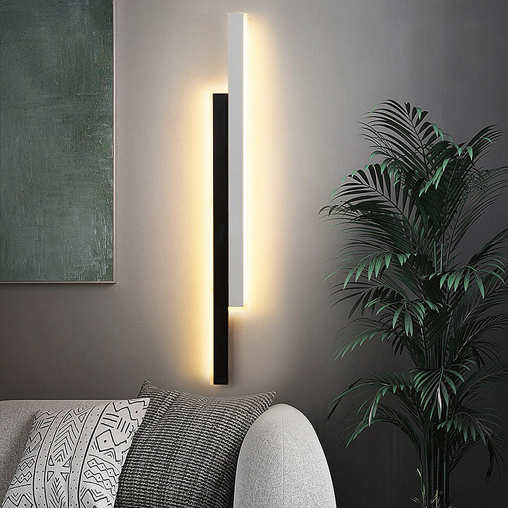 Nordic Minimalist Vertical LED Wall Light - Dual Strip Design