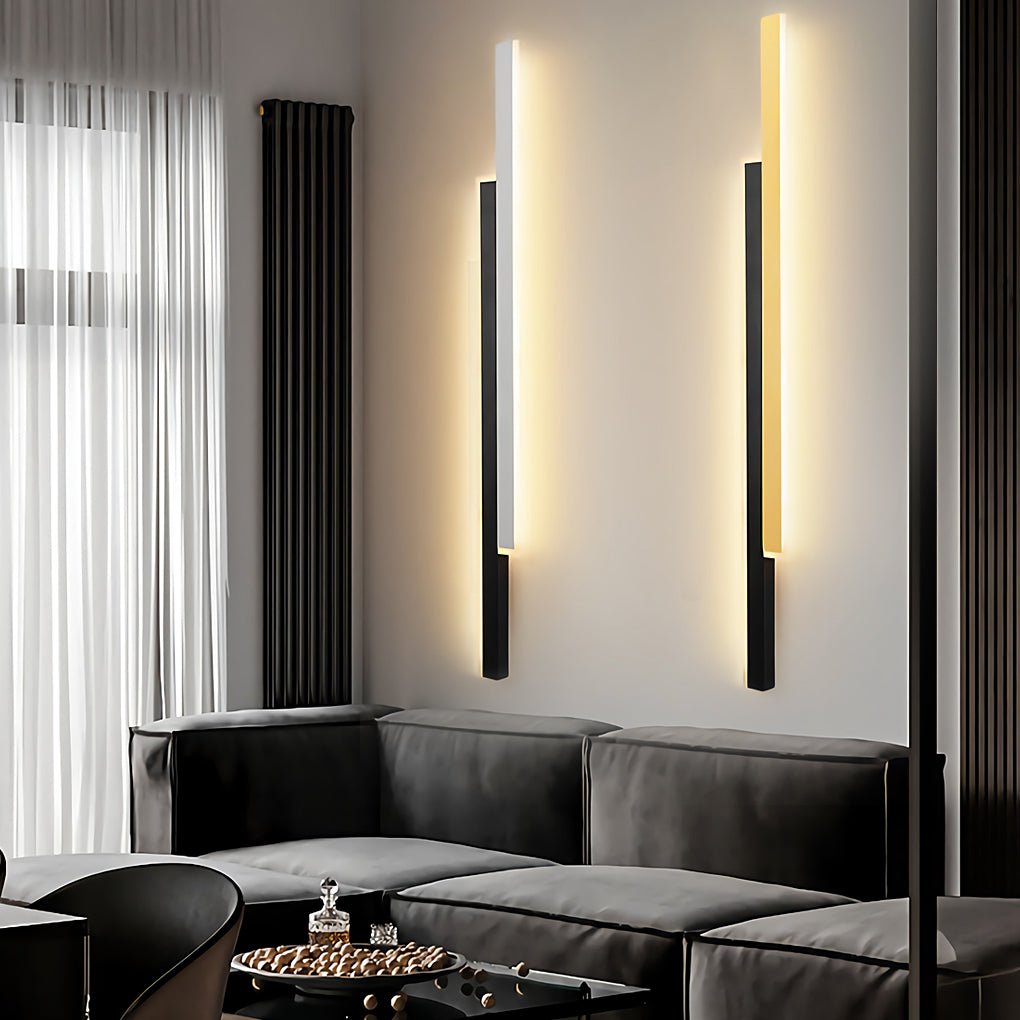 Nordic Minimalist Vertical LED Wall Light - Dual Strip Design