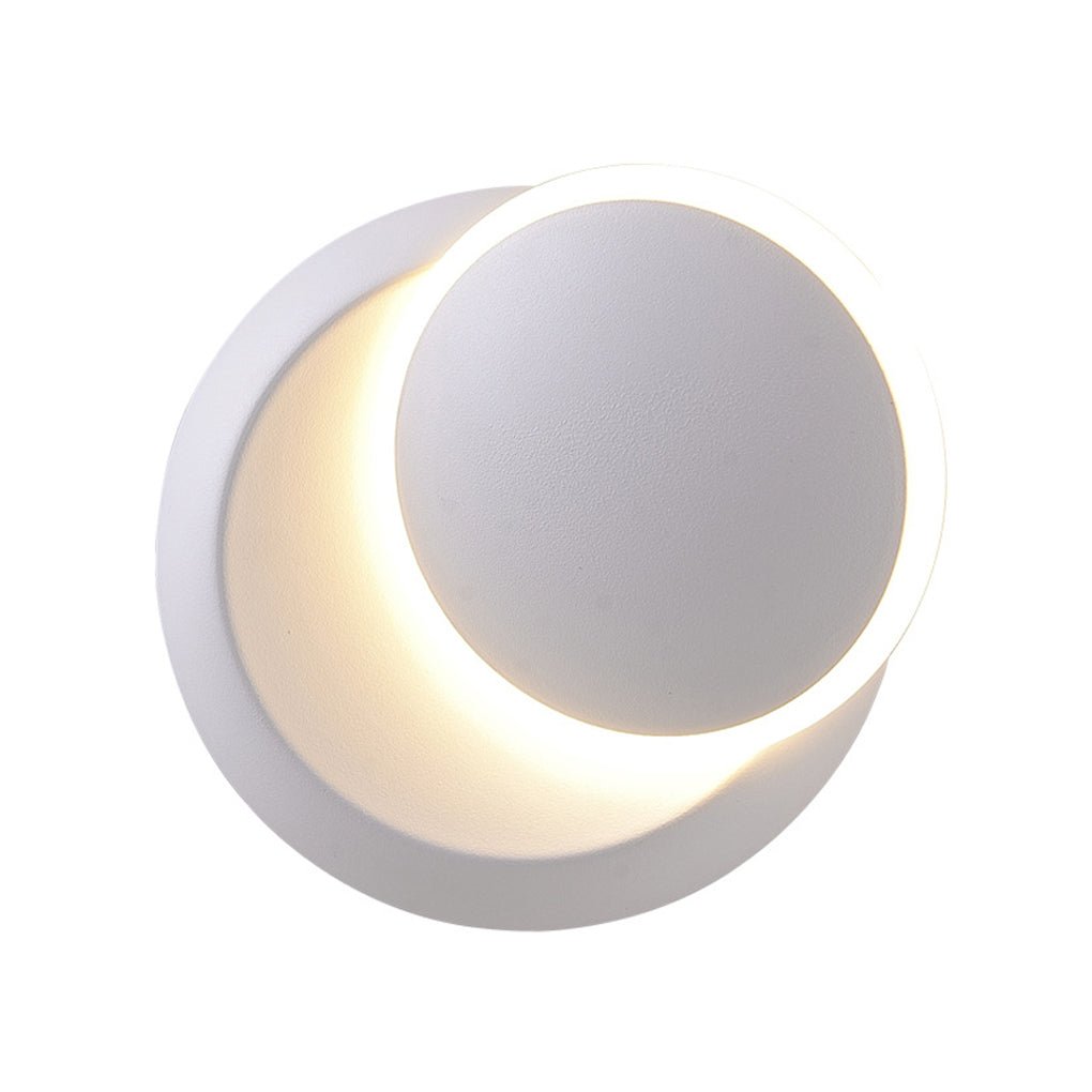 Nordic Minimalist Rotatable LED Round Wall Light for Living Room and Dining Room
